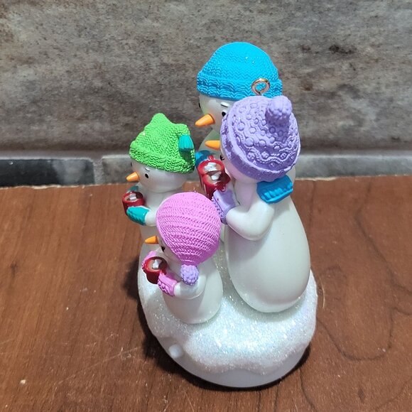 Hallmark Christmas Musical Ornament We Need A Little Christmas Snowmen 2011 - Picture 13 of 15